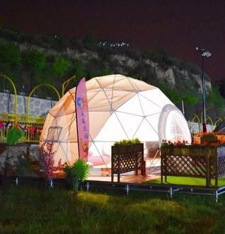 灵山浪漫球形帐篷